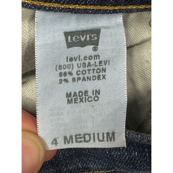 Levi's 529 Women's Curvy Bootcut Blue Denim Jeans - Size 4M (26x27.5) - Picture 5 of 5